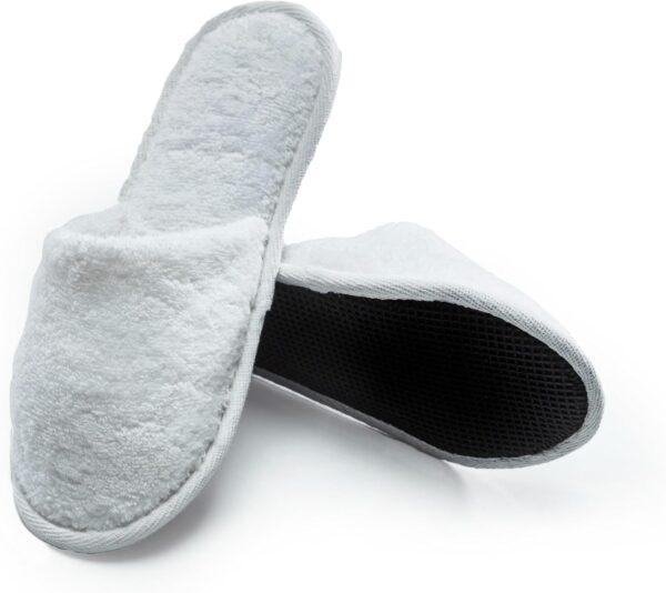 Women Cotton Bath Slippers, Terry Cloth Spa Slippers for Women - Image 2