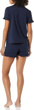 Women Cotton Modal Piped Notch Collar Pajama Set, Comfortable Loungewear (Available in Plus Size)