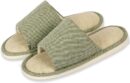House Slippers for Women & Men - Breathable Cotton Linen Slides with Non-Slip Sole, Indoor/Outdoor Washable Summer Shoes for Home, Travel, Spa