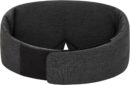 Wraparound Style Organic Cotton Eye Mask with Padded Nose, Big Wide Headband and Large Coverage Ear Muff Sleeping Mask with Bottom Flap for Full Blackout, Dark Grey