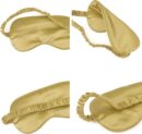 1 Pack Sleep Mask, Silk Eye Mask with Elastic Strap, Blindfold, Soft Silk Sleeping Mask for Girls, Women, Men (White)