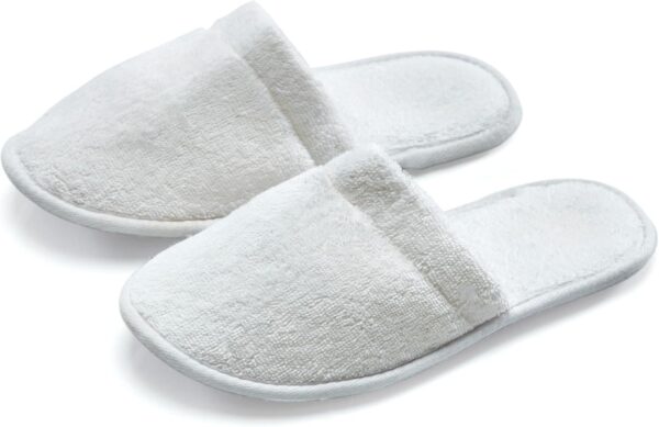 Women Cotton Bath Slippers, Terry Cloth Spa Slippers for Women