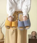 Linen Slippers - Indoor Summer Silent Slippers For Women And Men