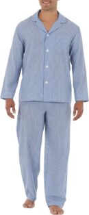 Men's Long Sleeve Broadcloth Pajama Set