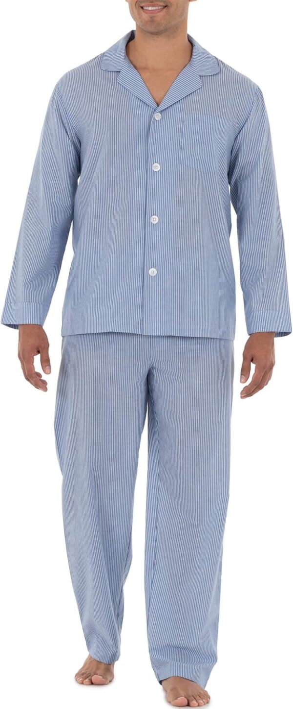 Men's Long Sleeve Broadcloth Pajama Set