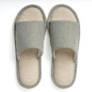 House Slippers for Women & Men - Breathable Cotton Linen Slides with Non-Slip Sole, Indoor/Outdoor Washable Summer Shoes for Home, Travel, Spa