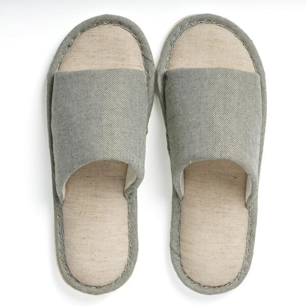 House Slippers for Women & Men - Breathable Cotton Linen Slides with Non-Slip Sole, Indoor/Outdoor Washable Summer Shoes for Home, Travel, Spa - Image 2